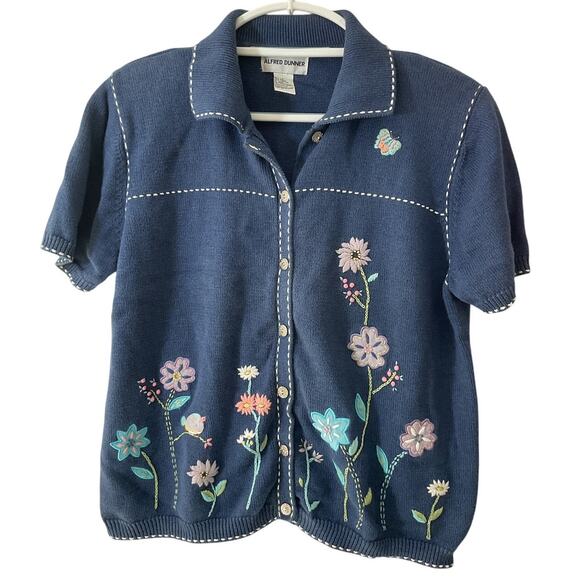 Vintage Alfred Dunner Large Cardigan Sweater Grandma Core - Picture 5 of 7